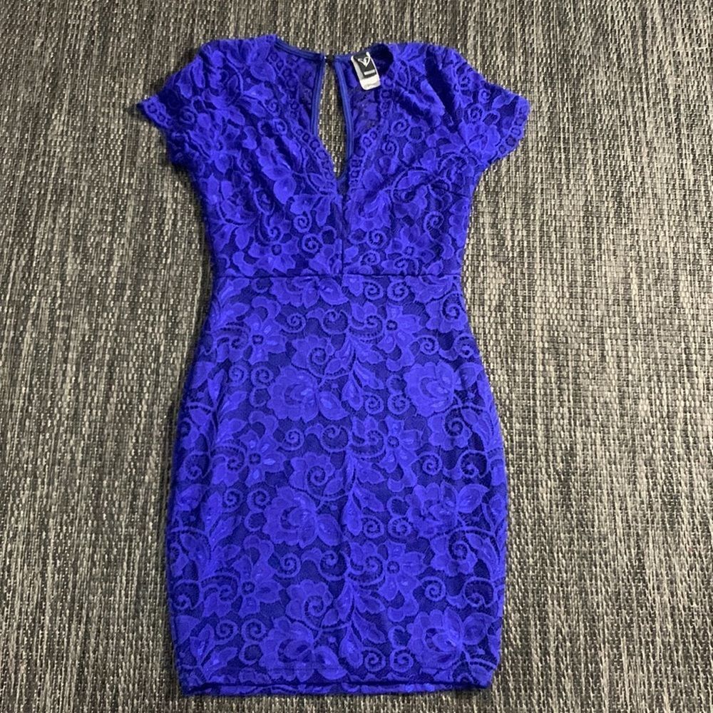 Windsor Royal Blue Lace Dress
